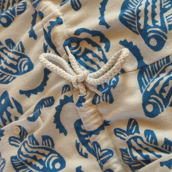Vintage White and Blue Fish Romper - Picture 4 of 4